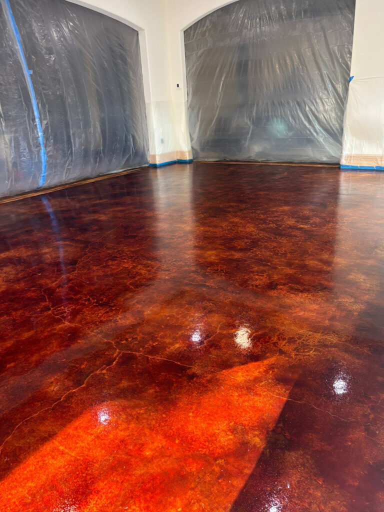 Acid Stained Concrete Floor